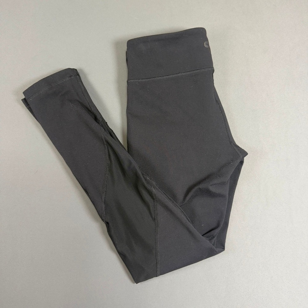 Aritzia TNA High Rise Leggings Black Mesh Panel Yoga Women's Small